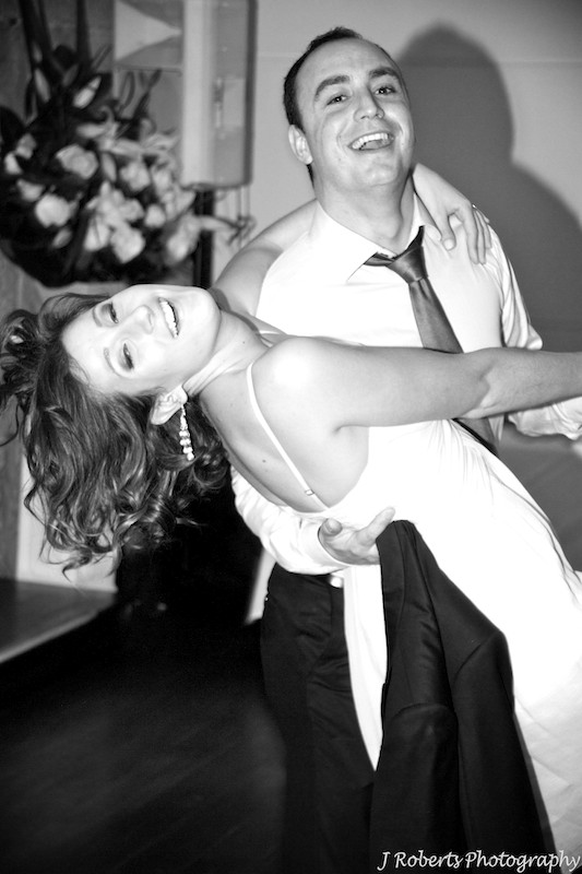 Couple dancing on the dancefloor - wedding photography sydney